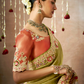 Tissue Dola Silk Embroidered Wedding Saree for Timeless Elegance