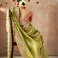 Tissue Dola Silk Embroidered Wedding Saree for Timeless Elegance
