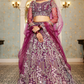 Festive Net Lehenga Choli with Rich Coding and Zarkan Accents
