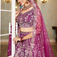 Festive Net Lehenga Choli with Rich Coding and Zarkan Accents