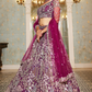 Festive Net Lehenga Choli with Rich Coding and Zarkan Accents