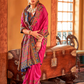 Soft Polyester Viscose Silk Saree with Hand Block Luxury Print - LaVante Fashion