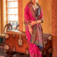 Soft Polyester Viscose Silk Saree with Hand Block Luxury Print - LaVante Fashion