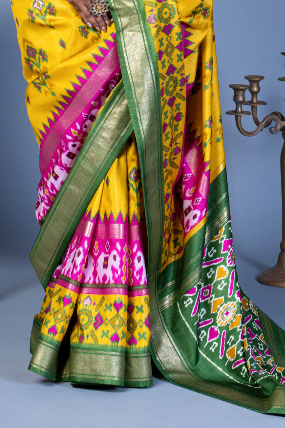 Pure Viscose Silk Saree with Luxury Print and Glory Finish