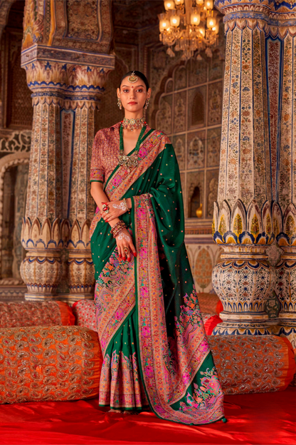 Soft Polyester Viscose Silk Saree with Hand Block Luxury Print - LaVante Fashion