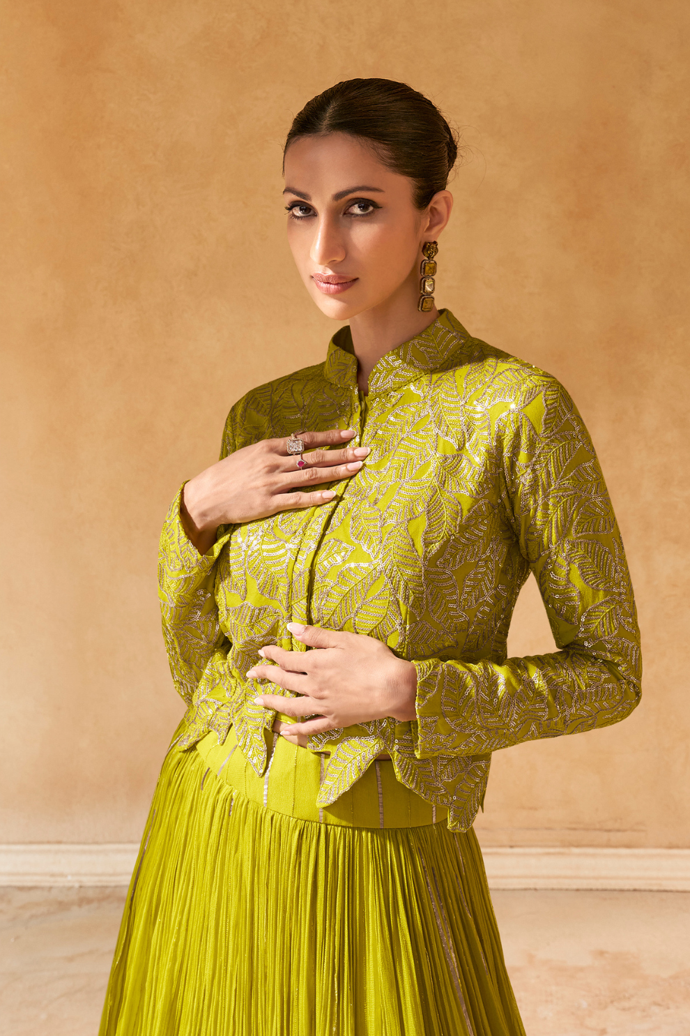 Lime Luxe Indo-Western Set