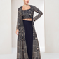 Designer Indo-Western Jacket Suit with Intricate Cut Dana Detailing
