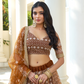 Graceful Thread and Sequin Embroidered Net Lehenga for Parties