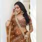 Graceful Thread and Sequin Embroidered Net Lehenga for Parties