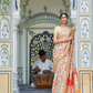 Premium Floral Banarasi Saree with Pashmina Silk Look