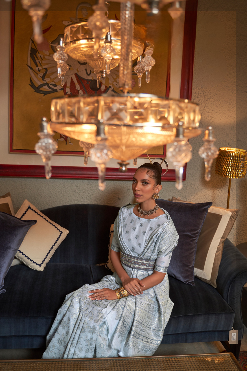 Kashmiri Woven Cotton Silk Designer Saree with Ethnic Charm