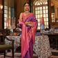 Graceful Kanjeevaram Silk Blend Saree with Motif Work