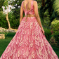 Elegant Lehenga Set with Multiple Sequins & Thread Embroidery