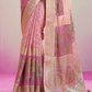 Luxury Georgette Saree Featuring Burnout Detailing