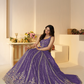 Elegant Designer Lehenga with Intricate Sequins and Cut Dana Detailing
