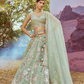 Graceful Organza Lehenga Choli Ensemble With Sequin Embroidery