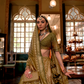 Elegant Woodbine Green Designer Silk Lehenga - LaVante Fashion