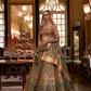 Classic Dusty Peach Silk Bridal Ensemble - LaVante Fashion