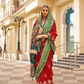 Traditional Patola Silk Saree for Weddings with Matching Blouse