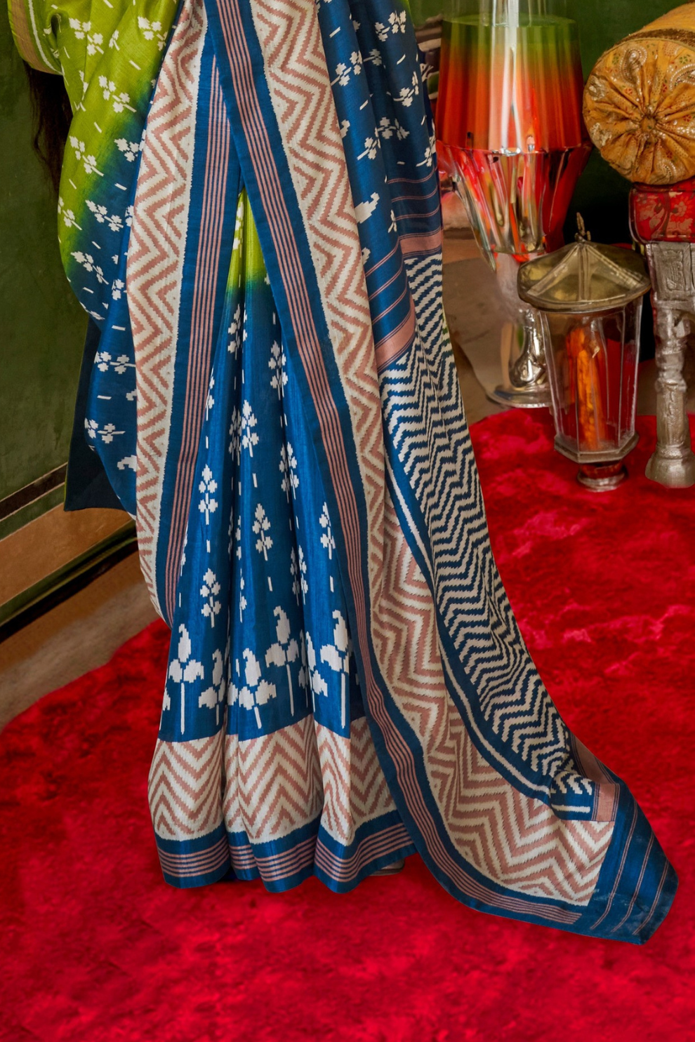 Designer Print Silk Saree for Festive and Casual Wear