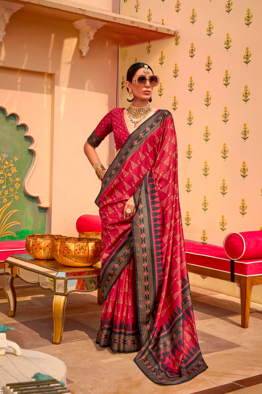 Mercerized Sigma Silk Saree with Classic Traditional Design