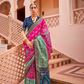 Mercerized Sigma Silk Saree with Traditional Classic and Aqua Finish - LaVante Fashion