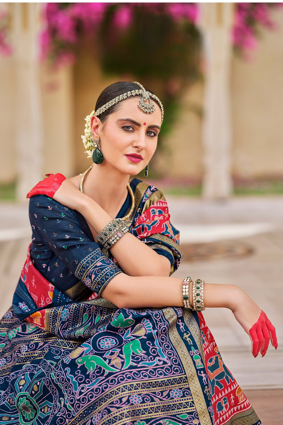 Mercerized Sigma Silk Saree with Traditional Classic Design - LaVante Fashion