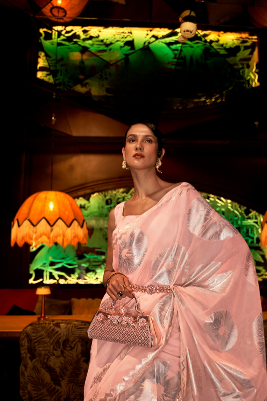 Elegant Handloom Saree with Traditional Woven Design