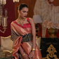 Graceful Gota Handloom Woven Silk Saree with Traditional Detailing