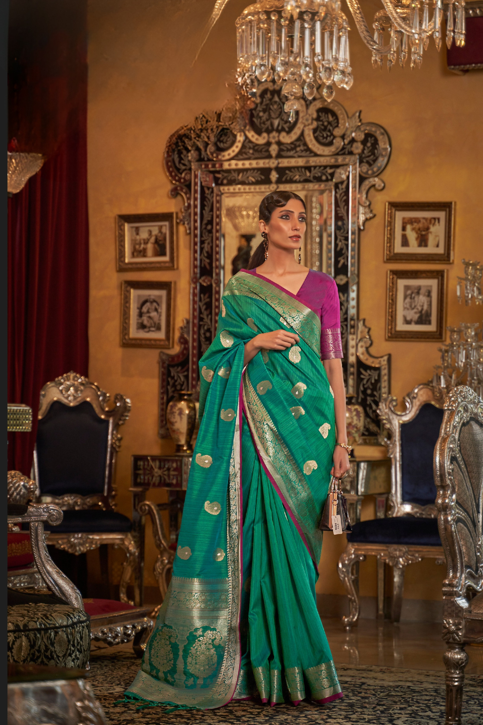 Graceful Tussar Silk Saree for Festive and Wedding Wear
