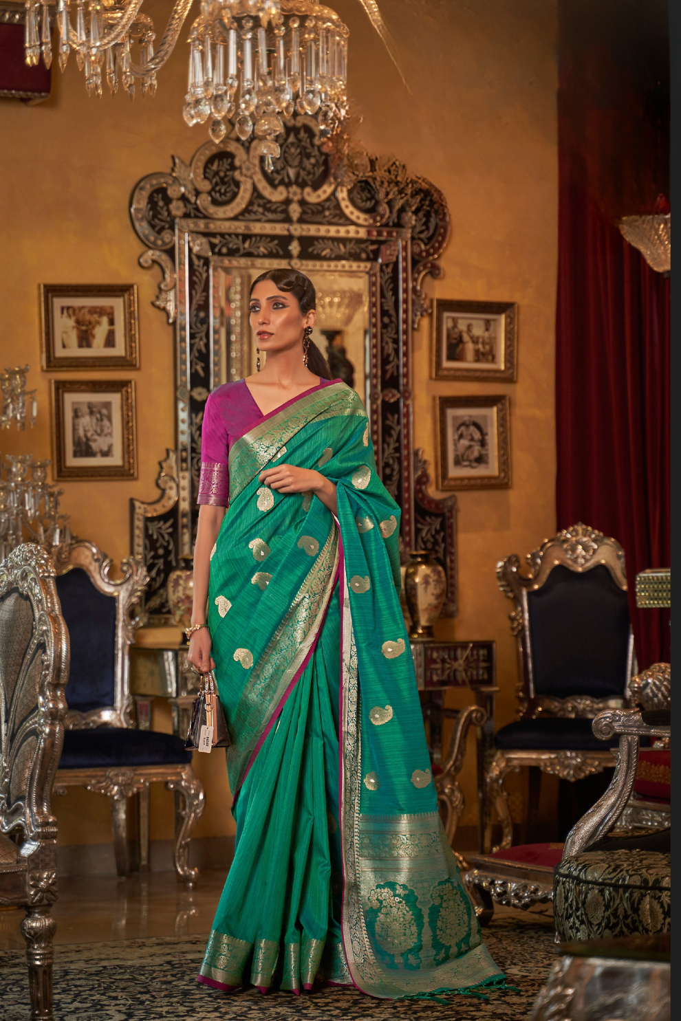 Graceful Tussar Silk Saree for Festive and Wedding Wear