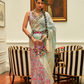 Premium Modal Saree with Ethnic Kashmiri Pallu and Blouse