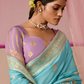 Banarasi Dola Silk Saree with Brocade Blouse Elegance