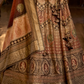 Velvet Brown &  Beige Silk Lehenga With Fine Detailing - LaVante Fashion