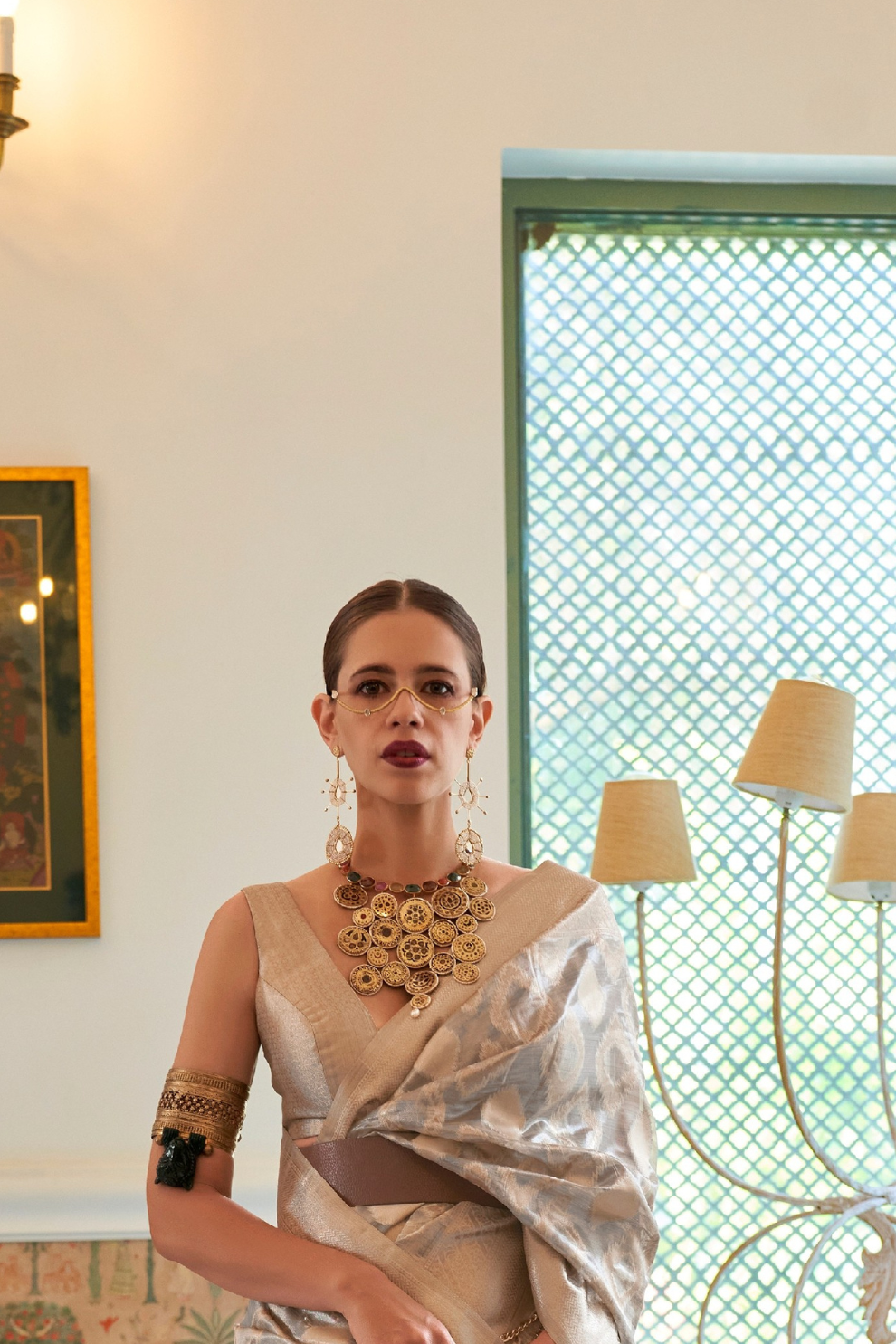 Multi Tissue Saree with Zari Handloom Weaving Elegance