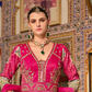Magenta Pink Handcrafted Designer Gown With Vibrant Embellished Details