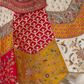 Multicolour Designer Bridal Lehenga with Banarasi Mosaic Weaving and Scallop Detailing