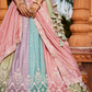 Designer Chiffon Lehenga Choli Set with Shimmering Sequins Work