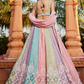 Designer Chiffon Lehenga Choli Set with Shimmering Sequins Work