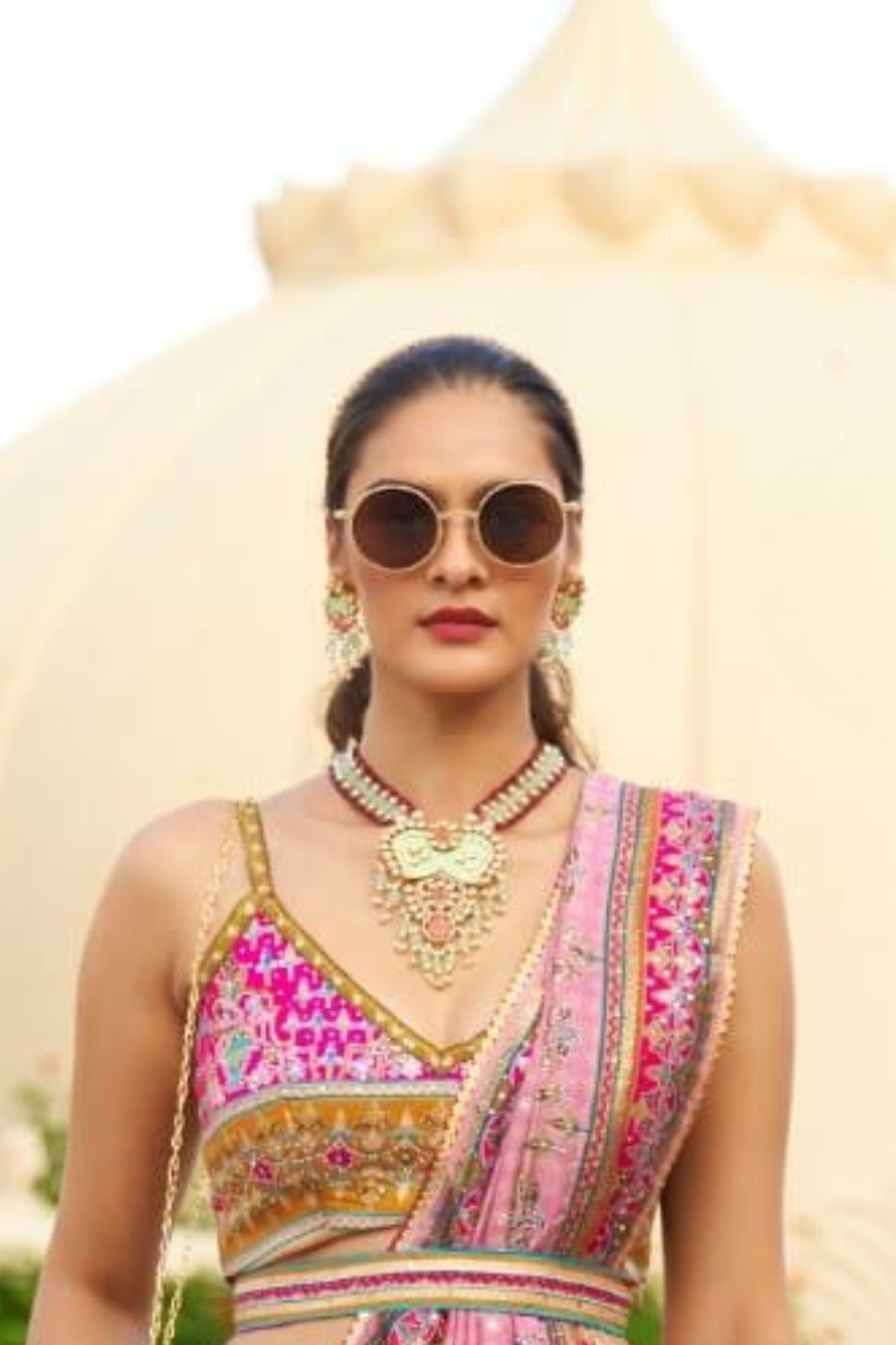 Rose Quartz Sparkle Lehenga Choli with Shimmering - LaVante Fashion