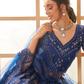 Graceful Royal Blue Party Lehenga Choli With All-Over Thread