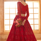 Red Cord Embellished Designer Lehenga Choli For Weddings & Parties