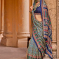 Polyester Viscose Silk Saree with Exclusive Ajrakh Print - LaVante Fashion