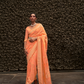 Designer Two-Tone Weaving Saree in Nylon Chinon