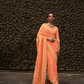 Designer Two-Tone Weaving Saree in Nylon Chinon