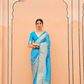 Handloom Crafted Saree in Nylon Silk Georgette for Festive Wear