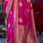 Nylon Pure Satin Handloom Weaving Saree with Subtle Elegance