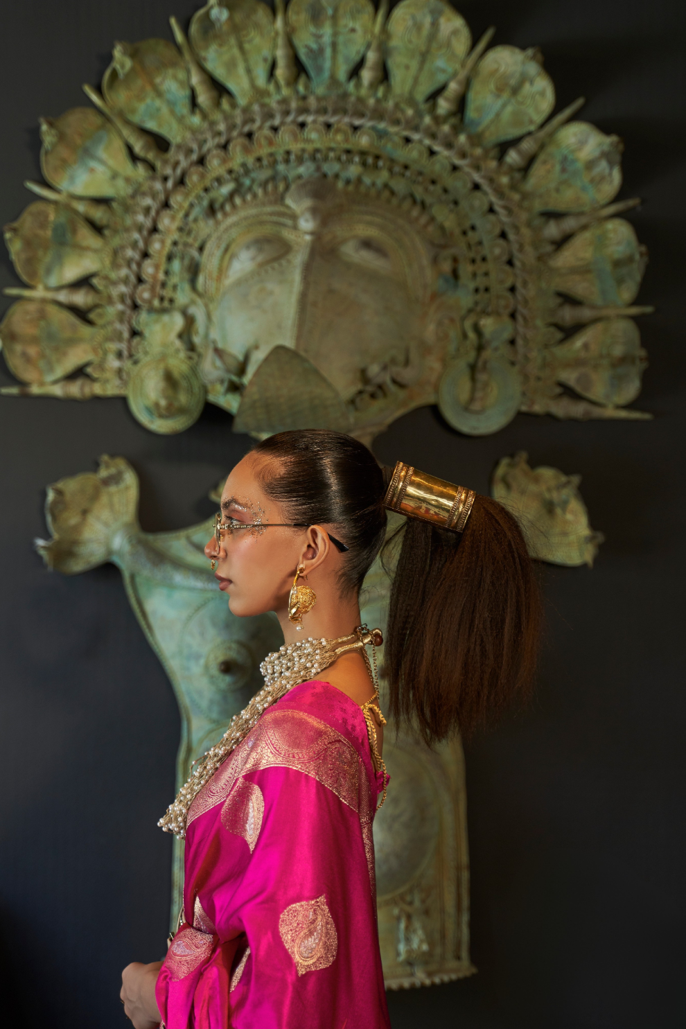 Nylon Pure Satin Handloom Weaving Saree with Subtle Elegance