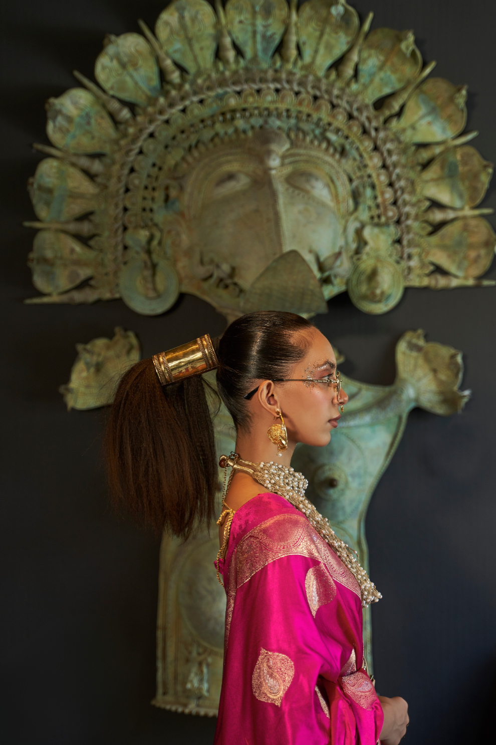 Nylon Pure Satin Handloom Weaving Saree with Subtle Elegance