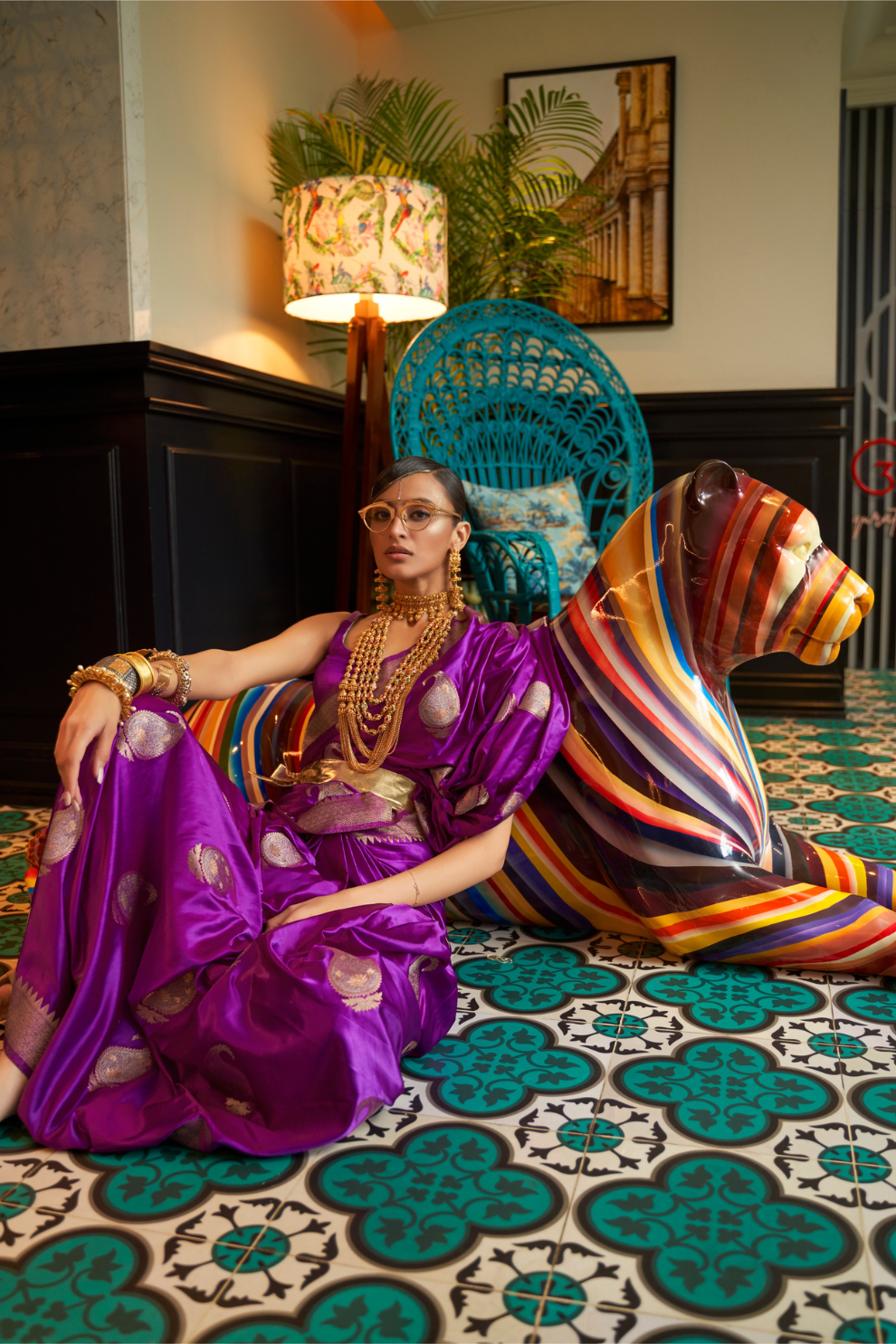 Glossy Nylon Weaving Silk Saree for Festive & Formal Elegance